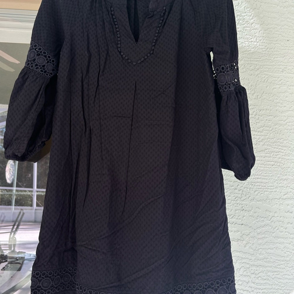 Elegant Black Long Sleeve Dress
